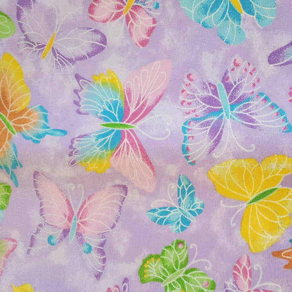 Lavender Glitter Butterflies
