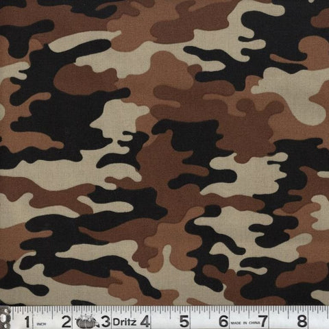 desert brown kickin camo camouflage fabric swatch