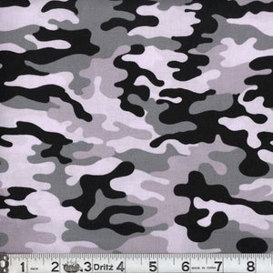 snow kickin camo camouflage fabric swatch