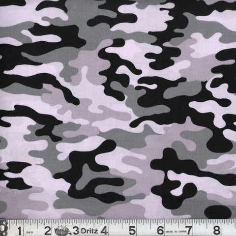 snow kickin camo camouflage fabric swatch